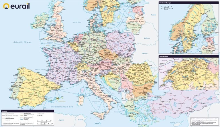 Eurail Network Map